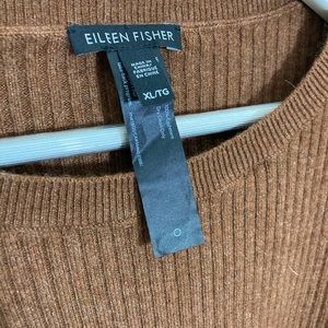 EILEEN FISCHER CASHMERE CABLE SWEATER SIZE XL